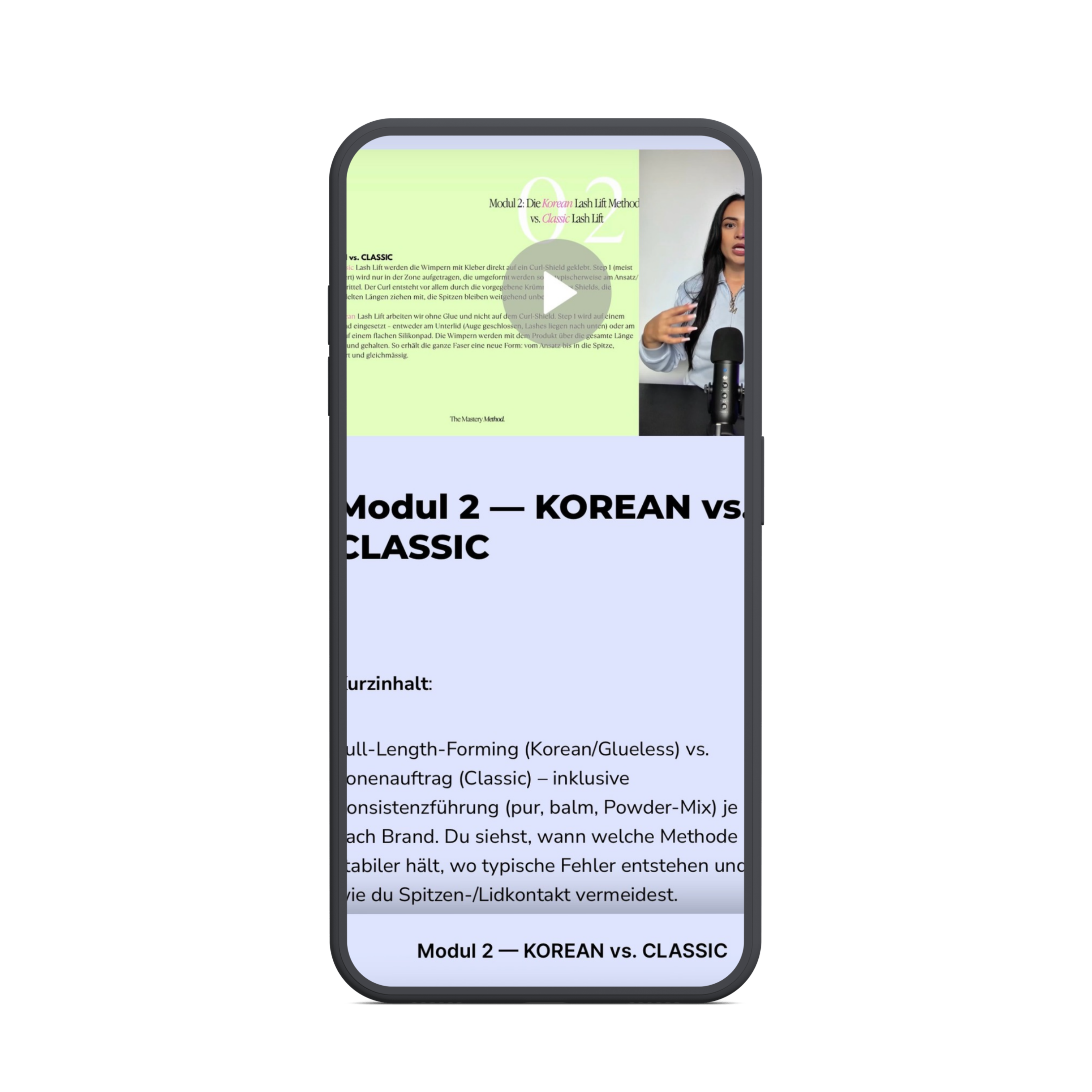 Korean Lash Lifting Training Schweiz
