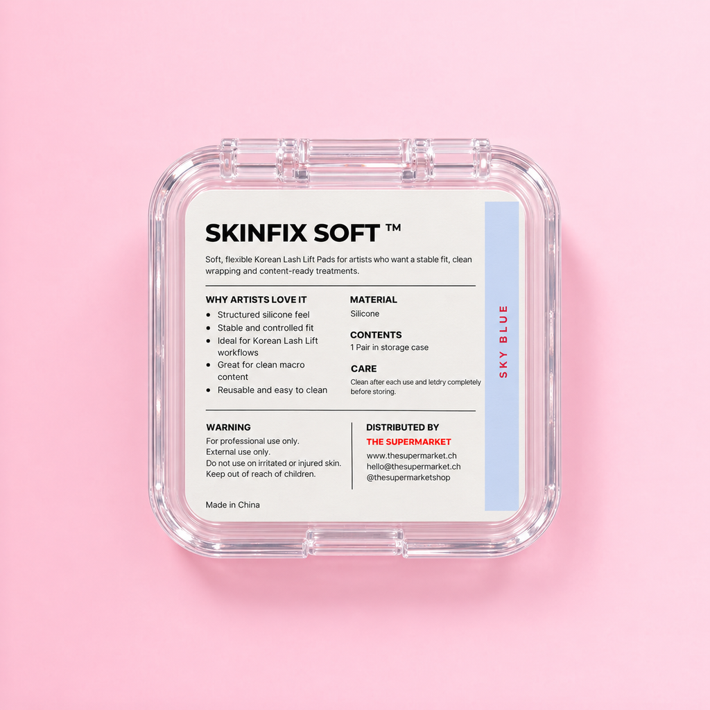 SkinFix Soft Korean Lash Lift Pads in Blue – Rückansicht des Case