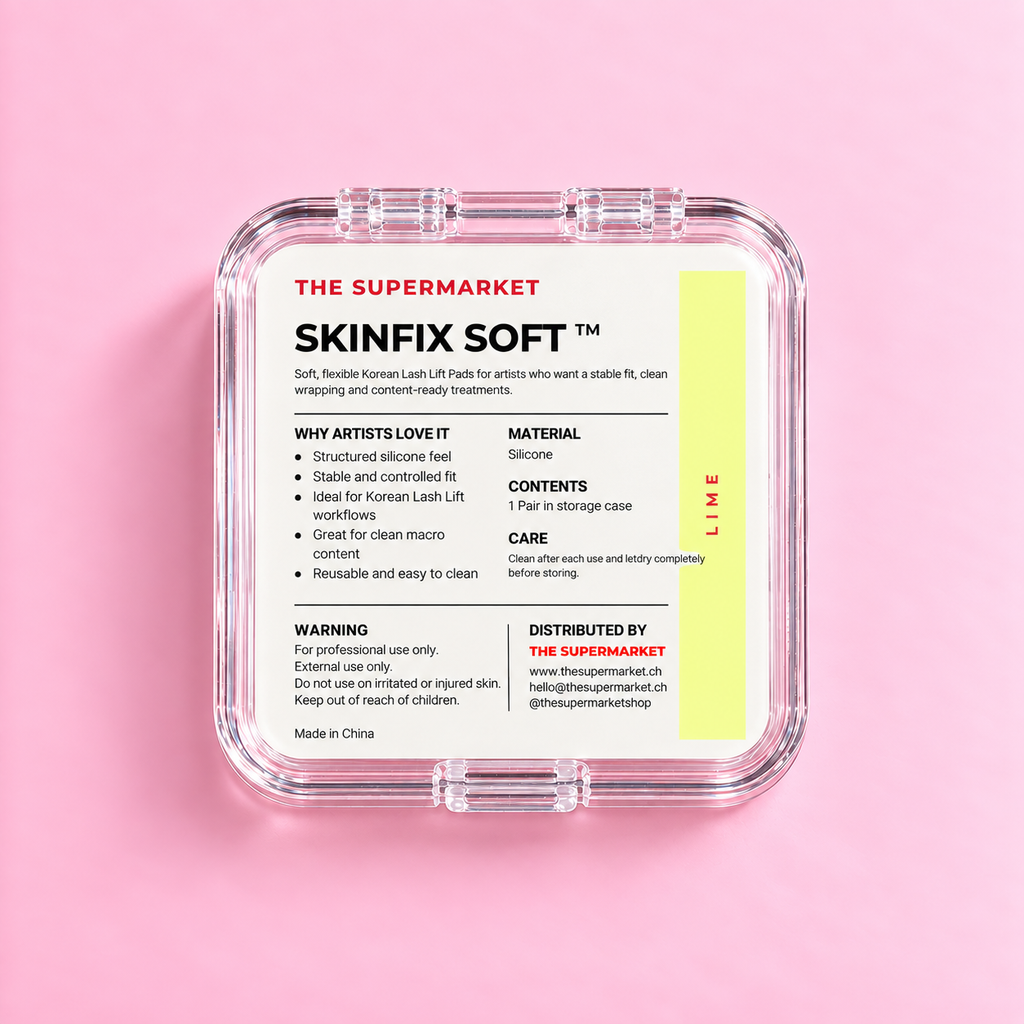 SkinFix Soft Korean Lash Lift Pads in Lime – Rückansicht des Case