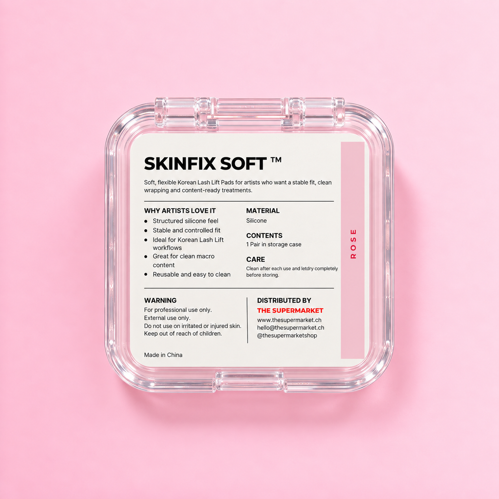 SkinFix Soft Korean Lash Lift Pads in Pink – Rückansicht des Case